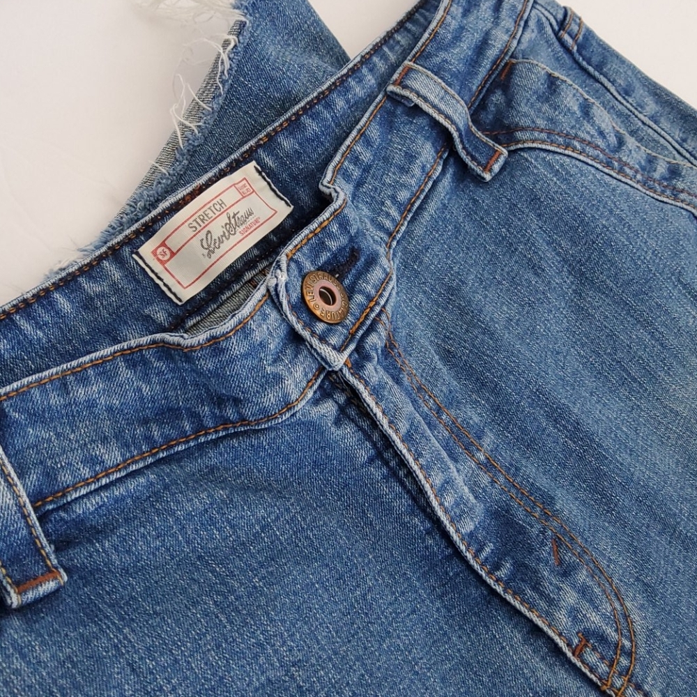 Levi Strauss Signature Stretch Raw Hem Jeans 14